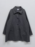 Flared Raglan Wool Half-Coat