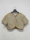 Mono Nylon Bolero Crop Jacket