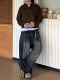 Premium Maxi Wide Washed Denim