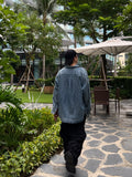 Denim Stone Washed Over Shirt