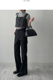Tie Mock Neck Tee