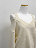 Love Strap Off Shoulder Knit