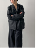Della Leather Single Loose Fit Jacket