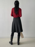 [Inner Brush] Pintuck Daily Neck Polar T-shirt