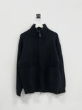 Cashlike full knit zip-up