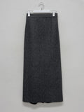 Wear Wool High Waist Long Skirt