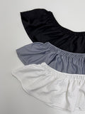 Double Frill Layered Wrap Skirt