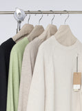 Plum Round Whole Garment Knit