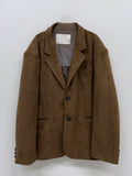 [unisex] Dart Suede Single Overfit Jacket