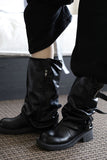 Side zipper wrinkle boots