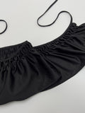Double Frill Layered Wrap Skirt