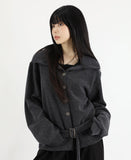 Over classic belted cardigan