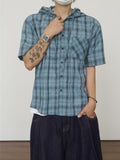 Shearling Check Hood Shirt