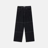 Double Knee Line Wide Denim