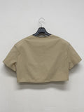Mono Nylon Bolero Crop Jacket