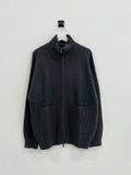 Cashlike full knit zip-up