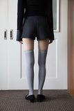 Ban high over ribbed knee socks