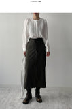 Marvel Stripe Belted H-Line Skirt