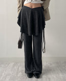 Chief Wrap Ribbed Bootcut Pants
