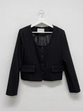 Watts U-Neck Tweed Jacket