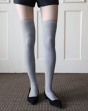 Ban high over ribbed knee socks