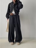 Miyu Fleece Crop Hood Zip-up