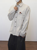 Patch Work Shirt Jacket