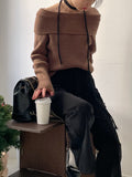 Picky Ribbed Off-Shoulder Knit