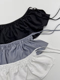 Double Frill Layered Wrap Skirt
