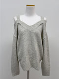 Love Strap Off Shoulder Knit