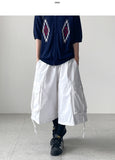 Drop Strap Bermuda Pants