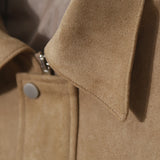 Simple Mood Suede Zip-Up Jacket