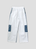 Reverse Cargo Denim Pants (denim&nylon)