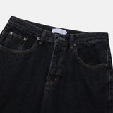 Double Knee Line Wide Denim