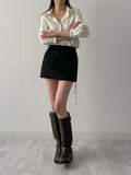 Seller Suede Mini Skirt