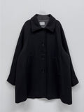 Flared Raglan Wool Half-Coat