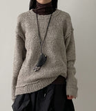 [unisex] Reverse Boucle Overfit Knit