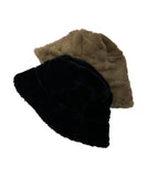 Flower Fur Bucket Hat