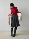 [Inner Brush] Pintuck Daily Neck Polar T-shirt