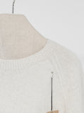 Plum Round Whole Garment Knit