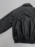 Dino Leather Loose Fit Blouson Jumper