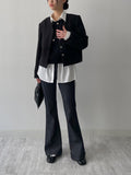 Bena Boucle No Collar Short Jacket