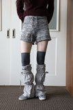 Ban high over ribbed knee socks