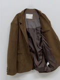 [unisex] Dart Suede Single Overfit Jacket