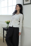 Pia unbalance knit top