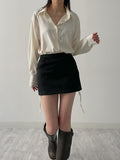 Seller Suede Mini Skirt