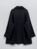 Flared Raglan Wool Half-Coat