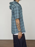 Shearling Check Hood Shirt