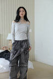 Bell strap shoulder tee