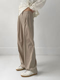 Shes Stripe Two-Tuck Wide Slacks